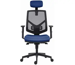 Powerton Tina blau / Ergonomischer Bürostuhl / Belastbarkeit 120 kg 