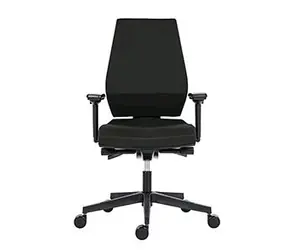 Powerton Sima schwarz / Ergonomischer Bürostuhl / Belastbarkeit 130 kg 
