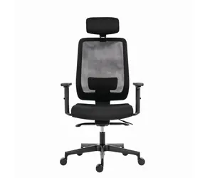 Powerton Lucie schwarz / Ergonomischer Bürostuhl / Belastbarkeit 130 kg 