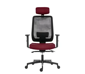 Powerton Lucie rot / Ergonomischer Bürostuhl / Belastbarkeit 130 kg 