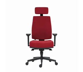 Powerton Jana rot / Ergonomischer Bürostuhl / Belastbarkeit 130 kg 