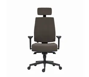 Powerton Jana grau / Ergonomischer Bürostuhl / Belastbarkeit 130 kg 