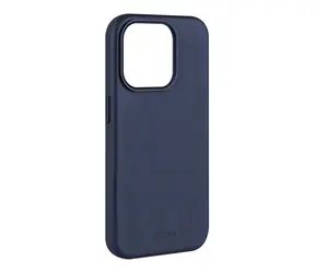 FIXED MagLeather Lederrückseite mit MagSafe-Unterstützung für Apple iPhone 15 Pro Max blau