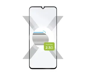 FIXED Full-Cover Schutzglas aus gehärtetem Glas für Samsung Galaxy A05s, das sich über den gesamten Bildschirm in Schwarz verklebt
