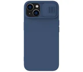 Nillkin CamShield Silky Silikonhülle für Apple iPhone 15 PLUS Mitternachtsblau