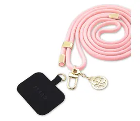 Guess Crossbody Strap Cord 4G Charm rosa