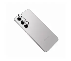 FIXED Schutzglas für Kameraobjektive Kameraglas für Samsung Galaxy S24+ silber