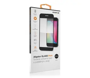 Aligator Schutzglas aus gehärtetem Glas GLASS PRINT Samsung Galaxy S24 schwarz