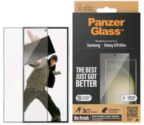 PanzerGlass UWF Schutzglas für Samsung Galaxy S24 Ultra / Einbauset 