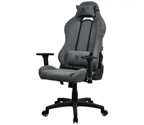 Arozzi Torretta Soft Fabric aschgrau / Gaming-Stuhl / Stoffpolsterung / höhen- und winkelverstellbar / 360° drehbar