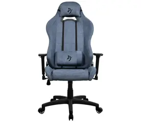 Arozzi Torretta Soft Fabric blau / Gaming-Stuhl / Stoffpolsterung / höhen- und winkelverstellbar / 360° drehbar