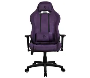 Arozzi Torretta Soft Fabric lila / Gaming-Stuhl / Stoffpolsterung / höhen- und winkelverstellbar / 360° drehbar