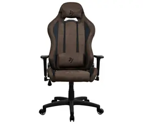 Arozzi Torretta Super Soft braun / Gaming-Stuhl / Stoffpolsterung / höhen- und winkelverstellbar / 360° drehbar