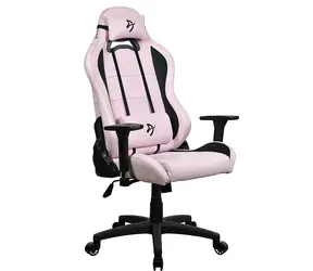 Arozzi Torretta Super Soft rosa / Gaming-Stuhl / Stoffpolsterung / höhen- und winkelverstellbar / 360° drehbar