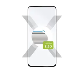 FIXED Full-Cover Schutzglas aus gehärtetem Glas für Samsung Galaxy A35 5G, das sich über den gesamten Bildschirm in Schwarz verklebt