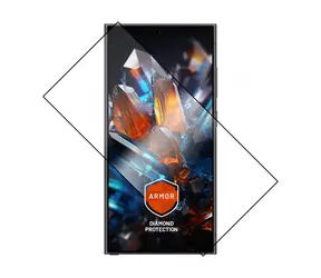 FIXED Armor Premium gehärtetes Schutzglas für Samsung Galaxy S24 Ultra schwarz