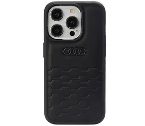 Audi GT Kunstleder Backcover für Apple iPhone 15 Pro Max schwarz