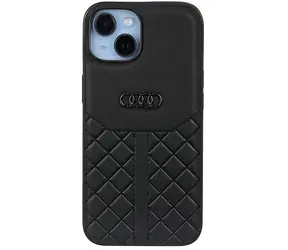 Original Audi Leder-Rückseite für Apple iPhone 14, schwarz
