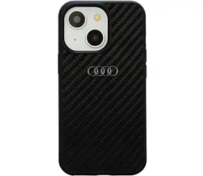 Audi Carbonfaser-Rückseite für Apple iPhone 14, schwarz 