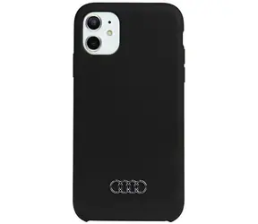 Audi Silikon-Rückseite für Apple iPhone 12/12 Pro, schwarz