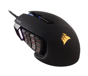 Corsair SCIMITAR RGB ELITE schwarz / Optische Gaming-Maus / 18000DPI / 17 Tasten / USB-A / 1,8 m