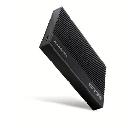 Axagon EE25-GTR, USB-C 10 Gbit/s - SATA 6G 2,5" RIBBED Box, schwarz