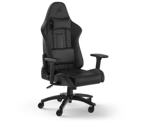 Corsair TC100 Relaxed (PU-Leder) schwarz / Gaming-Stuhl / PU-Leder / höhen- und winkelverstellbar / Tragkraft 120 kg