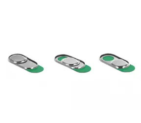 DeLock Webcam-Abdeckung für Laptop/Smartphone silber 3 Stk