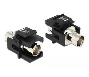 DeLock Adapter BNC (F) - BNC (F) schwarz