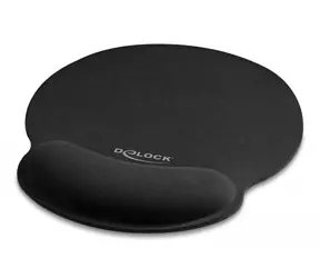 DeLock Ergonomisches Mauspad 252 x 227 mm schwarz