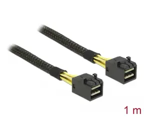 DeLock Kabel Mini SAS HD SFF-8643 (M) - Mini SAS HD SFF-8643 (M) 1m schwarz