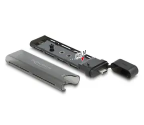 DeLock Externes Gehäuse für SSD M.2 NVME - USB-C (M) schwarz