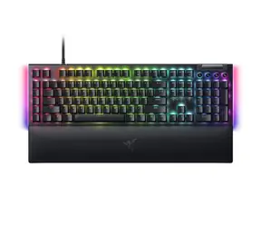 Razer BlackWidow V4 Green Switch US schwarz / Gaming-Tastatur / mechanisch / Razer grün / RGB / USB / US-Layout