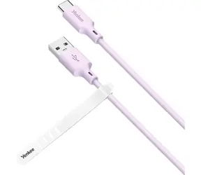 YENKEE YCU 315 PE SILIC Kabel USB-A (M) - USB-C (M) 1,5 m lila / 15 W