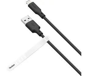 YENKEE YCU 615 BK SILIC Kabel USB-A (M) - Lightning (M) 1,5 m schwarz / 12 W