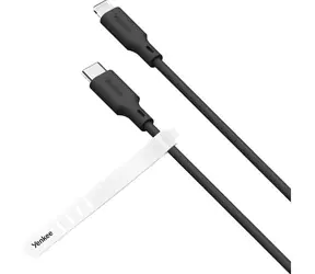 YENKEE YCU 635 BK SILIC Kabel USB-C (M) - Lightning (M) 1,5 m schwarz / 27 W / 480 Mbit/s