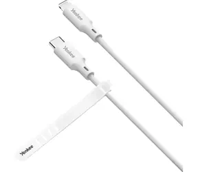 YENKEE YCU 635 WH SILIC-Kabel USB-C (M) - Lightning (M) 1,5 m weiß / 27 W / 480 Mbit/s 