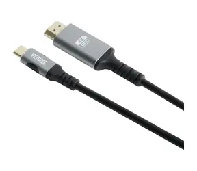 YENKEE YCU 430 Kabel USB-C (M) - HDMI (M) 1,5 m schwarz / 4K@60Hz