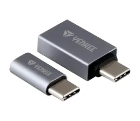 YENKEE YTC 021 Adapterset USB-C (M) - USB-A 3.0 (F) + USB-C (M) - Micro-USB (F) 