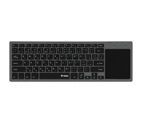 YENKEE YKB 5000CS WL grau / Kabellose Tastatur mit Touchpad / 2,4GHz / CZ Layout