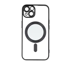 CPA Mag Color Chrome Silikon-TPU-Hülle für Apple iPhone 15 schwarz