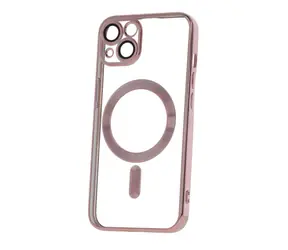 CPA Mag Color Chrome Silikon-TPU-Hülle für Apple iPhone 15 Roségold