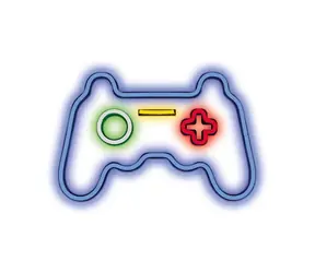 Forever Dekoratives Plexiglas-LED-Neon-Gamepad mehrfarbig
