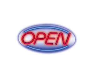 Forever Dekoratives Plexiglas LED Neon Offen blau-rot