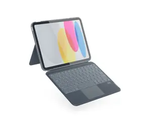 Epico Schutzhülle mit CZ Tastatur für Apple iPad Pro 11 (2018/2020/2021/2022) iPad Air 10.9 grau