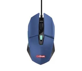 Trust GTX 109 Felox blau / Gaming-Maus / optisch / 6400 DPI / 6 Tasten / USB-A 