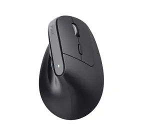 Trust Bayo+ schwarz / Vertikale Maus / optisch / 2400 DPI / 6 Tasten / USB-A / RF 2,4 GHz / Bluetooth   