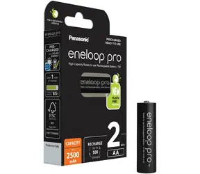 Panasonic Eneloop Pro AA Akku 2500 mAh / 2 Stück pro Packung