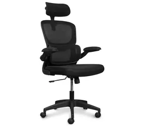 Connect IT FOR HEALTH DeltaPro schwarz / Bürostuhl / verstellbar / AirMesh-Bezug / 5 Rollen / Tragkraft 120 kg