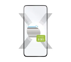 FIXED Full-Cover Schutzglas aus gehärtetem Glas für Google Pixel 8a schwarz / Verklebung über das gesamte Display 